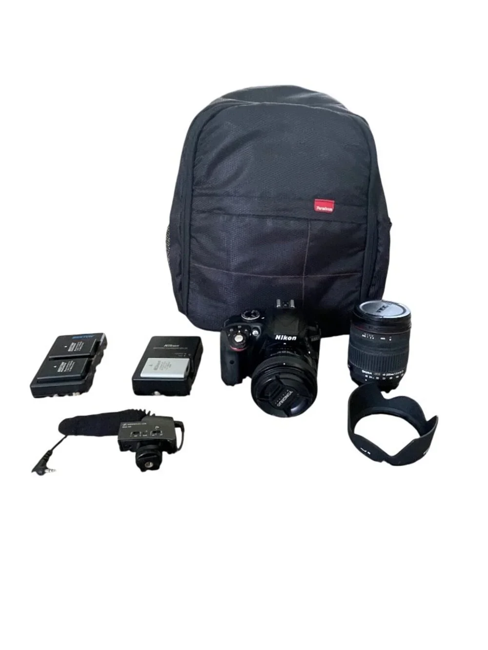 Nikon D3300 DSLR Camera Bundle W/ 50mm Yongnuo Lens Sigma 18-200mm Lens Tripod